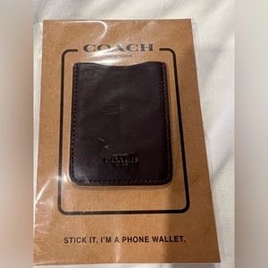 Coach stick on phone wallet